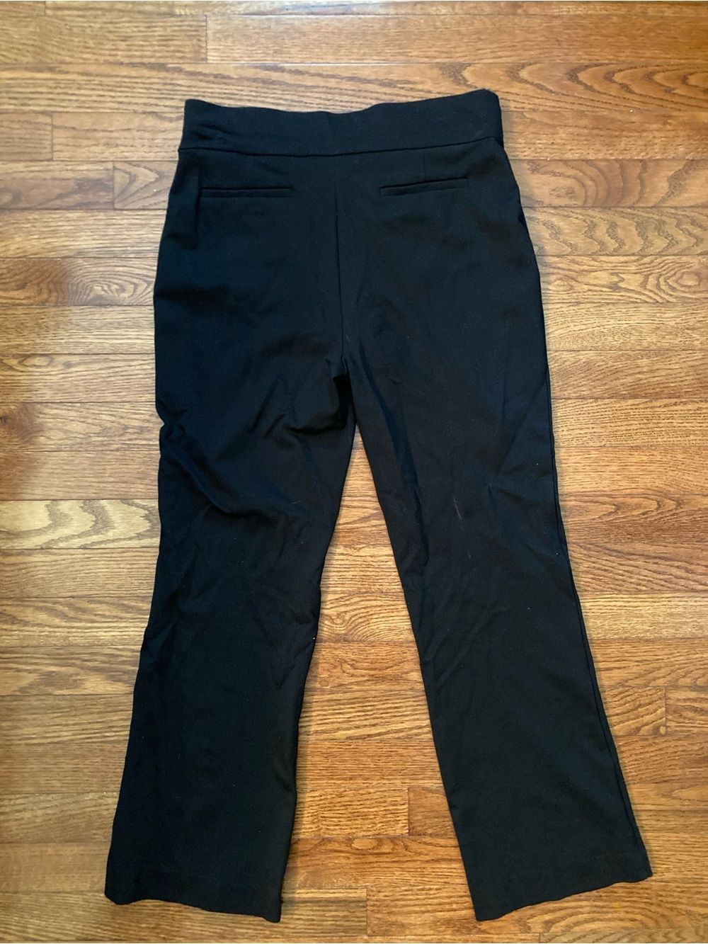 Anne Klein Black Boot-Cut Stretch Pants